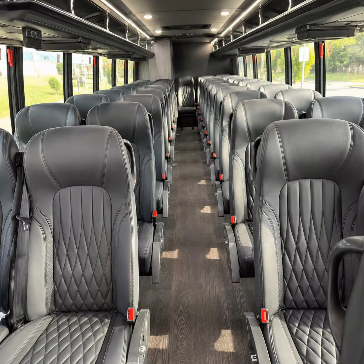 28 passenger minibus interior