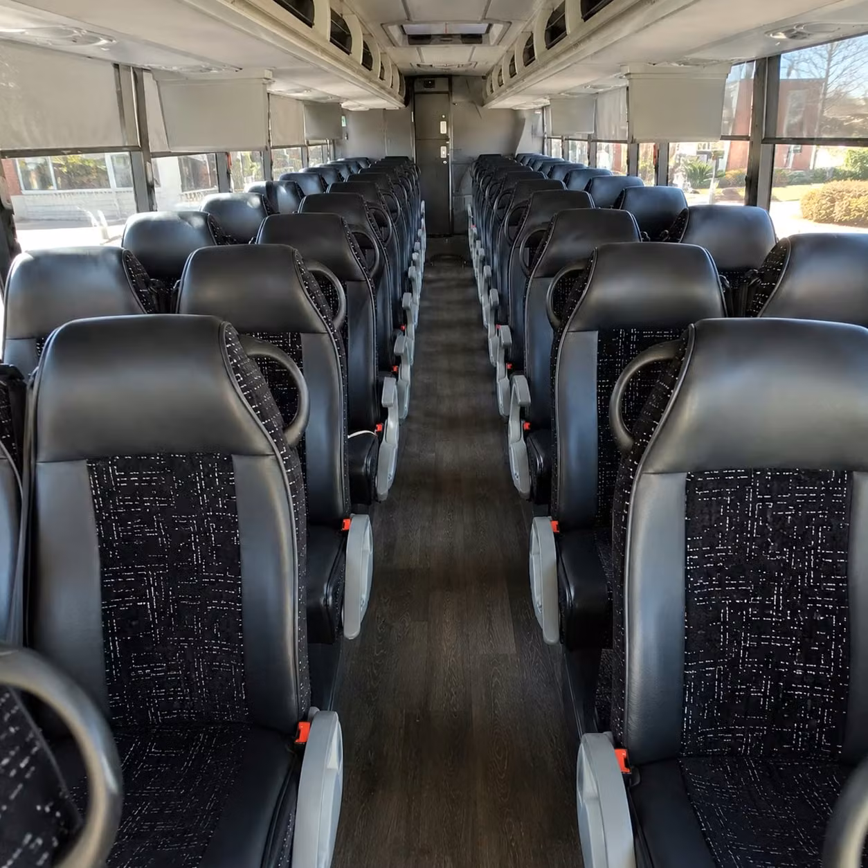 56 passenger charter bus interior