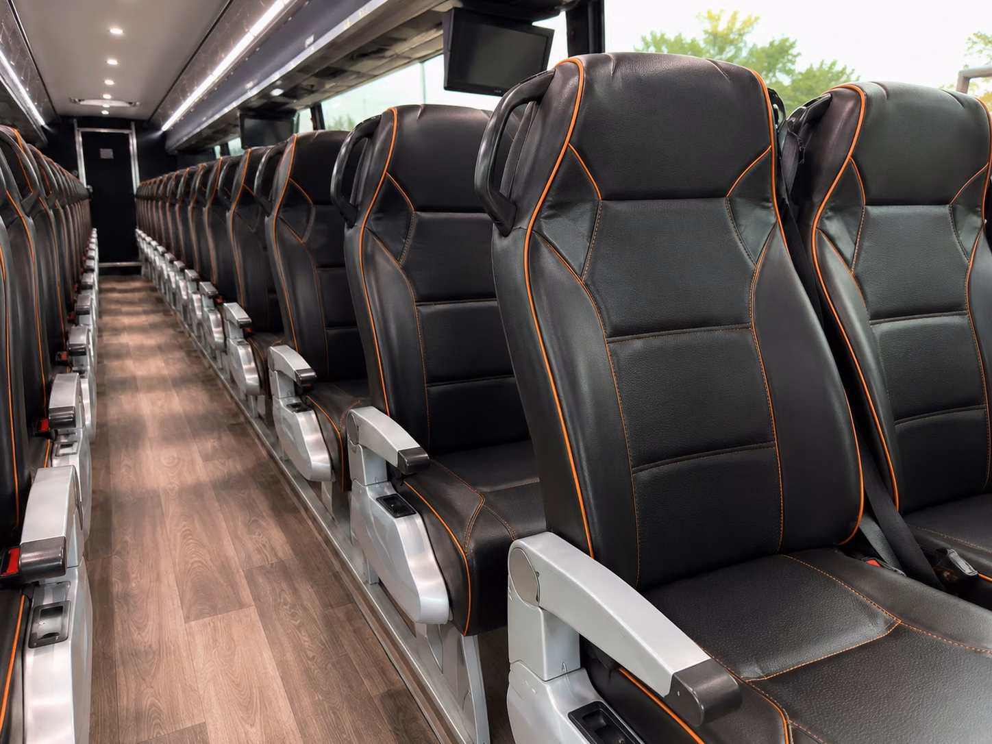 glendale charter bus rental inside